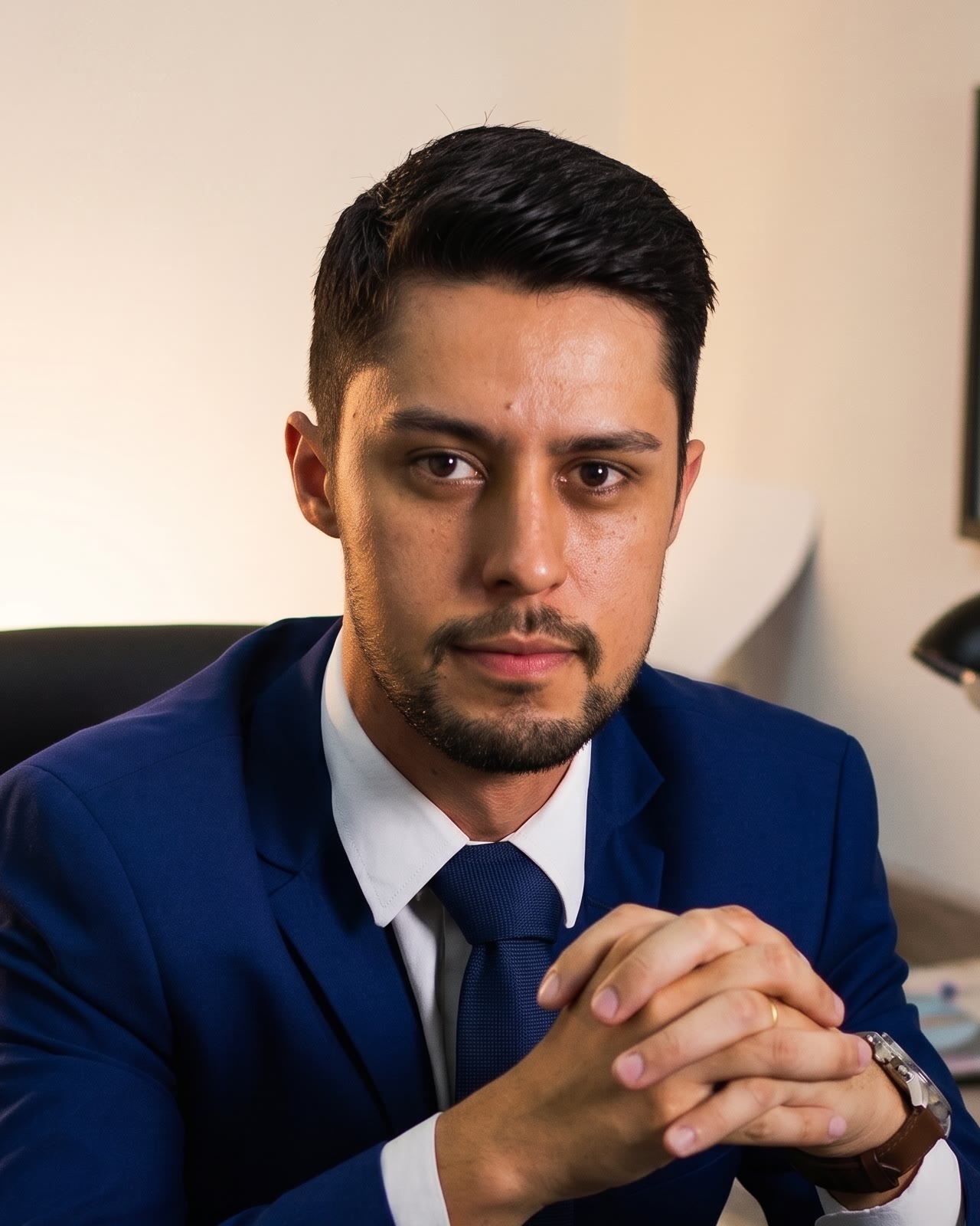 Retrato de Vinicius Tainan, advogado especializado em direito imobiliário e contratual, em Jacareí